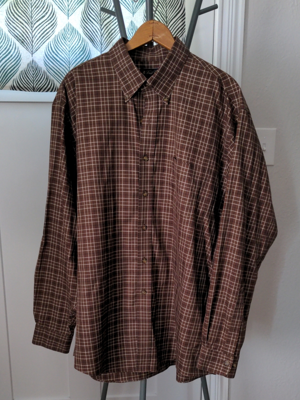 Brooks Brothers Brown Plaid Button-Down Shirt